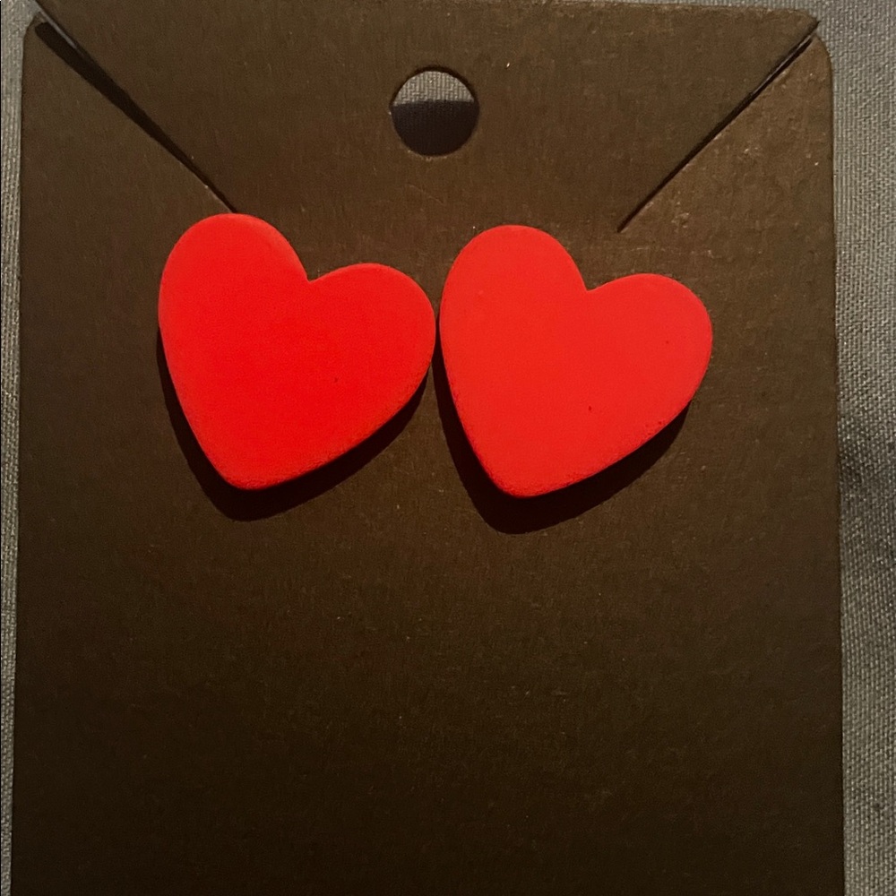 Red Heart Earrings